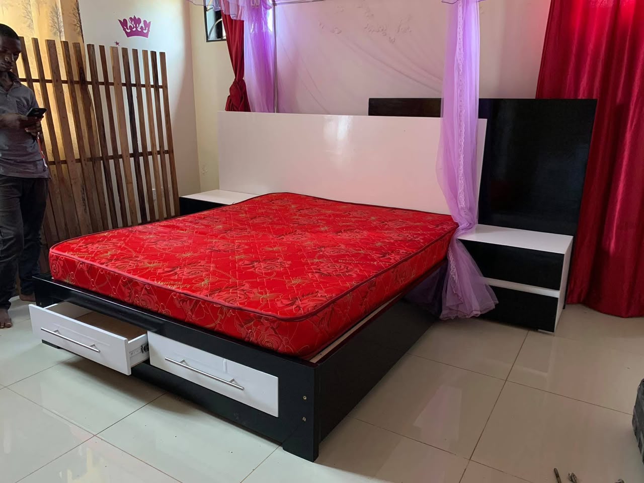 Floating Nightstands #2 - HK Furniture Bedroom Collection, Kampala Uganda