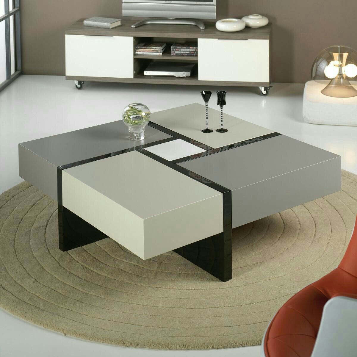 Walnut Center Table - HK Furniture Center Tables Collection, Kampala Uganda