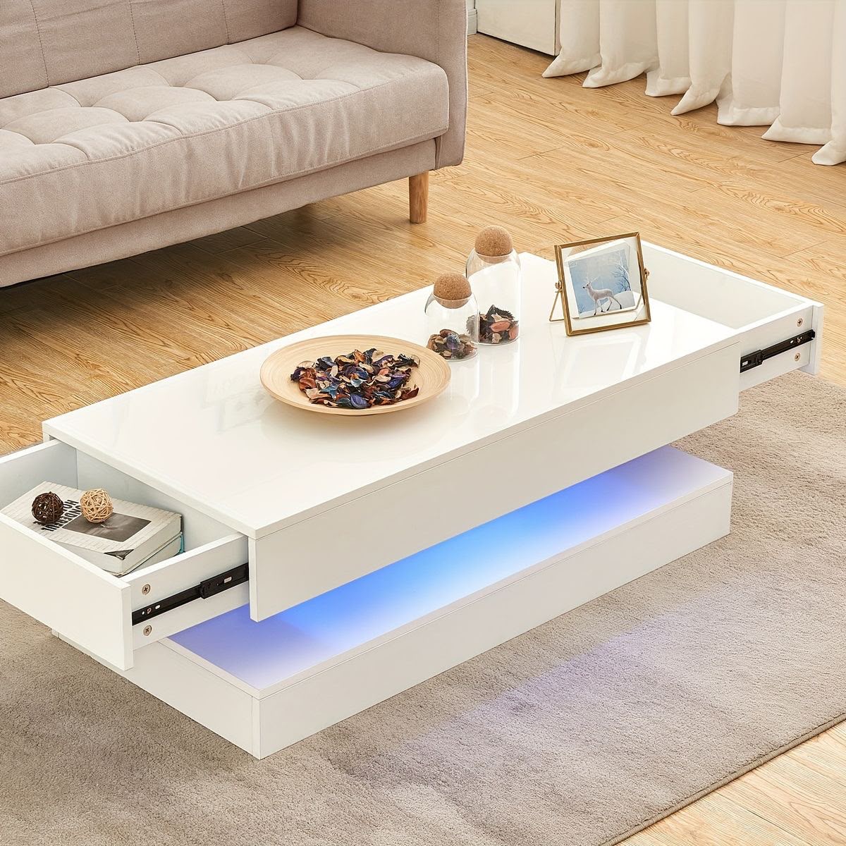 Concrete Top Coffee Table - HK Furniture Center Tables Collection, Kampala Uganda