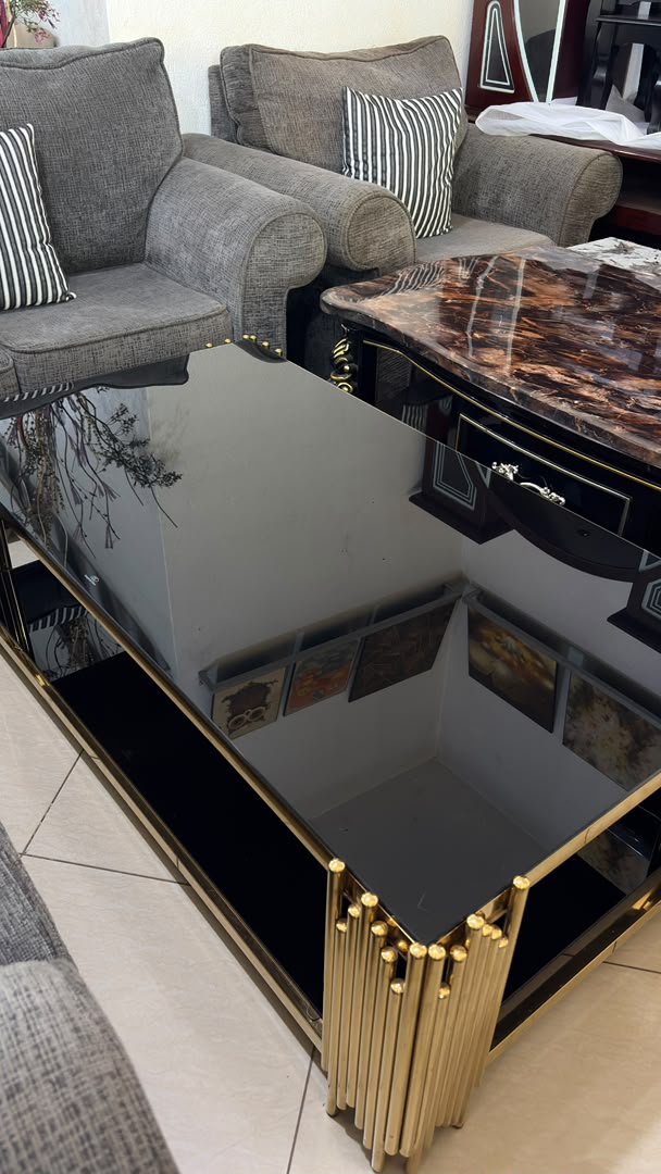 Industrial Pipe Coffee Table #2 - HK Furniture Center Tables Collection, Kampala Uganda