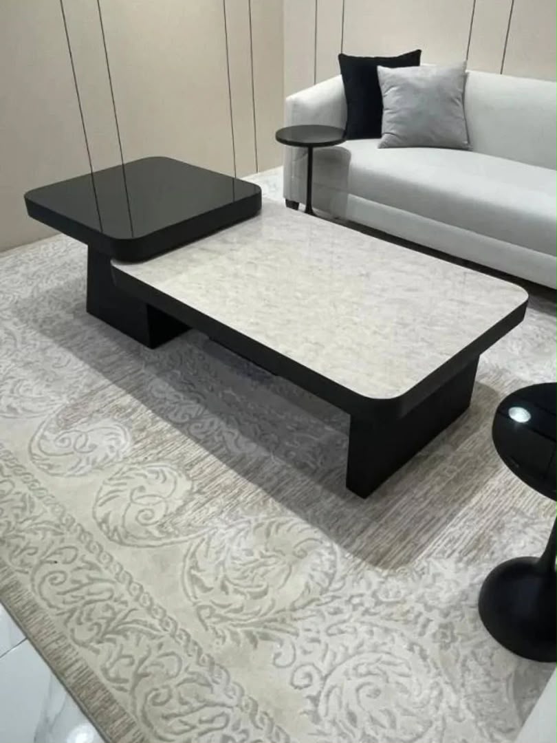 Black Metal Coffee Table #2 - HK Furniture Center Tables Collection, Kampala Uganda