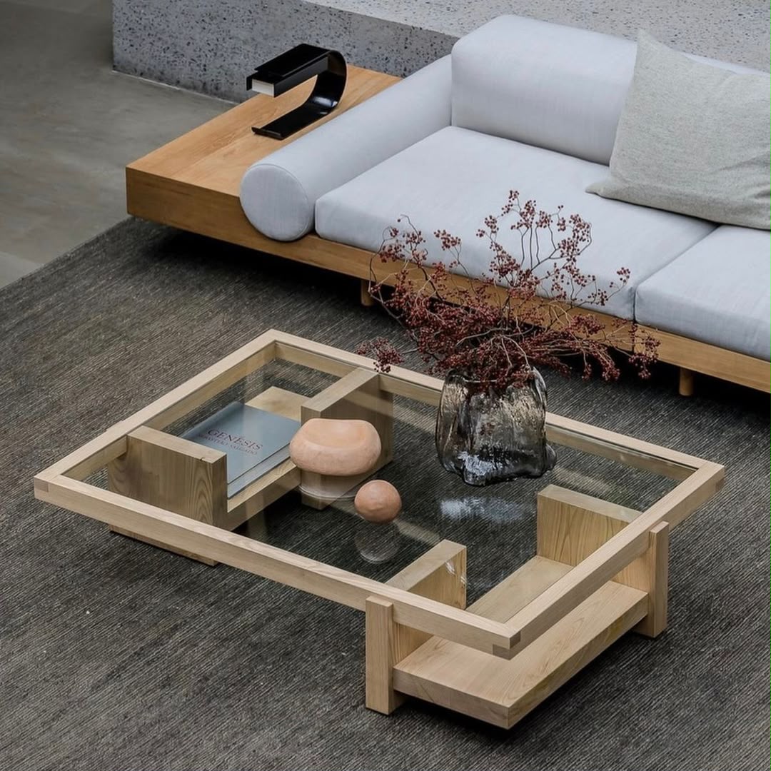 Concrete Top Coffee Table #2 - HK Furniture Center Tables Collection, Kampala Uganda