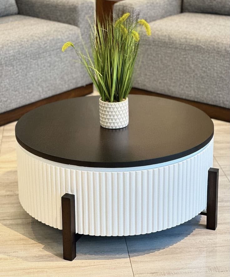 Black Metal Coffee Table #3 - HK Furniture Center Tables Collection, Kampala Uganda