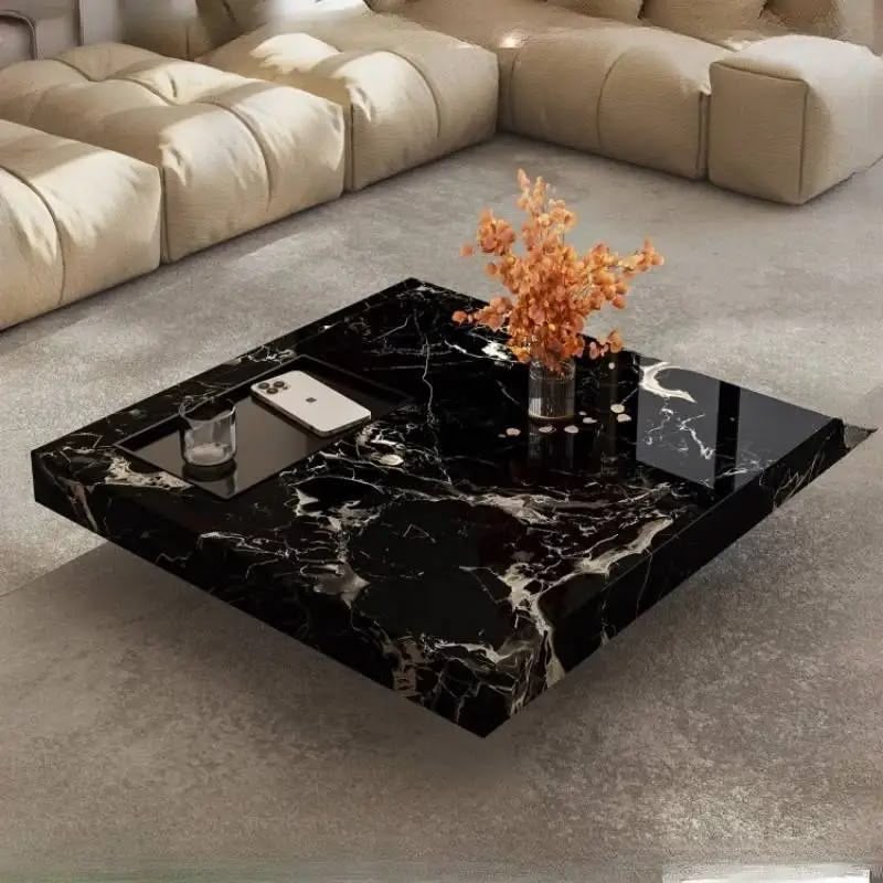 Round Marble Coffee Table #4 - HK Furniture Center Tables Collection, Kampala Uganda