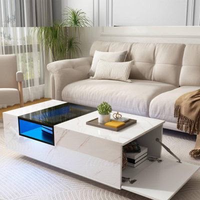 Rattan Coffee Table #4 - HK Furniture Center Tables Collection, Kampala Uganda