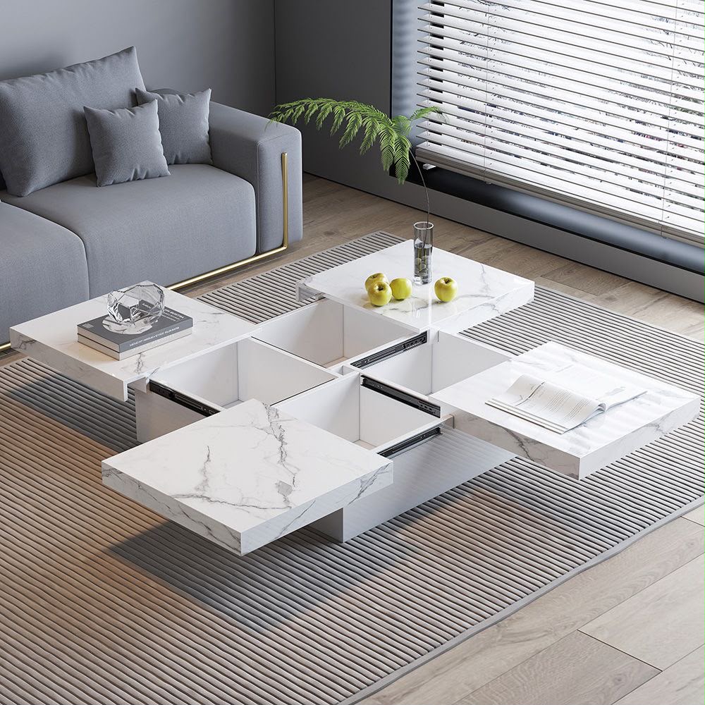 Concrete Top Coffee Table #4 - HK Furniture Center Tables Collection, Kampala Uganda