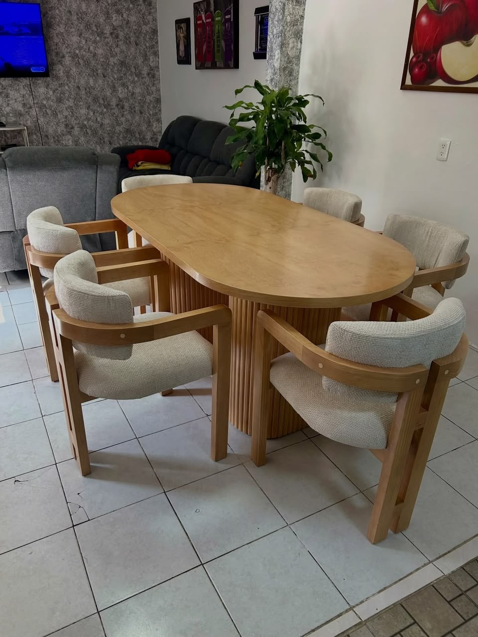 Wooden Dining Chair Pair - HK Furniture Dining Collection, Kampala Uganda