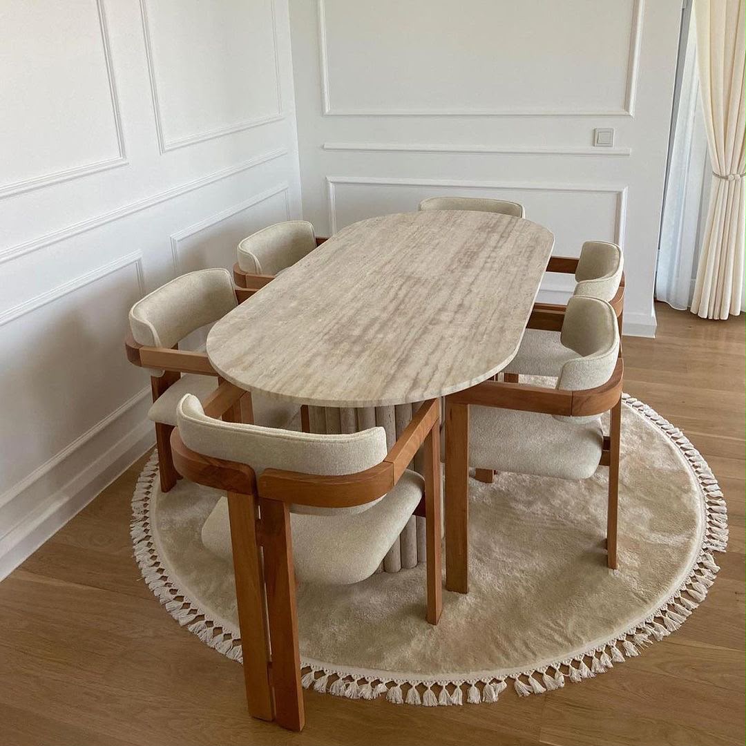 Dining Table with Leaf - HK Furniture Dining Collection, Kampala Uganda