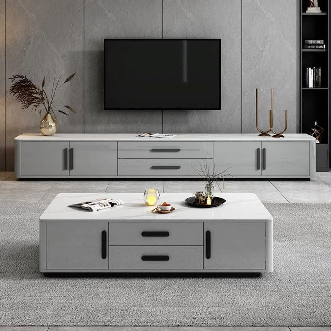 TV Stand with LED Lights - HK Furniture TV Stands Collection, Kampala Uganda