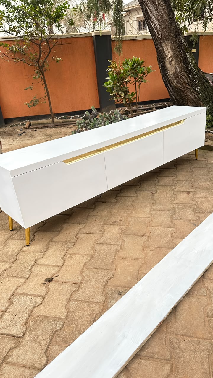 Wooden TV Unit #3 - HK Furniture TV Stands Collection, Kampala Uganda