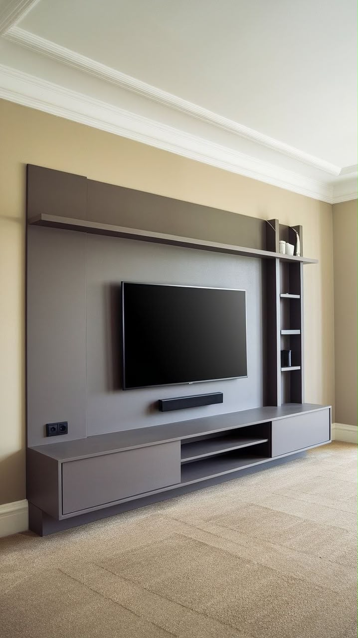 Rustic TV Console #3 - HK Furniture TV Stands Collection, Kampala Uganda