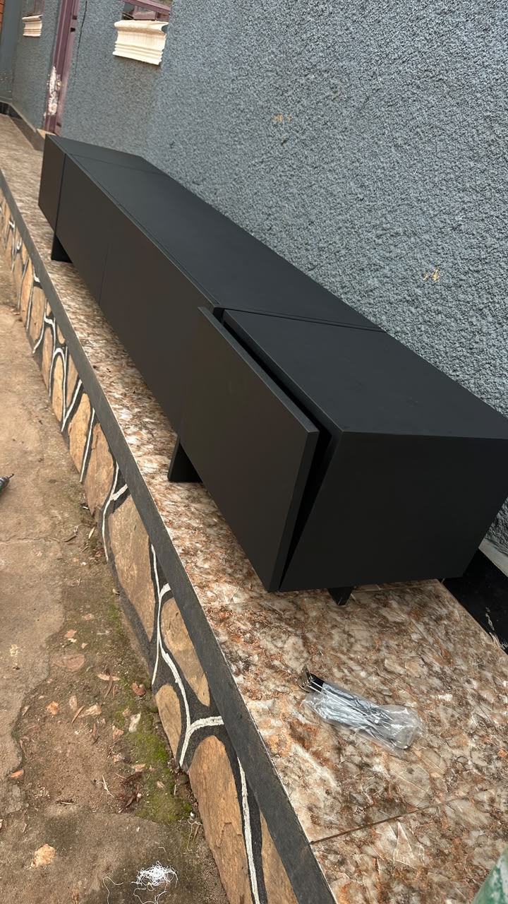 Glass Door TV Unit #3 - HK Furniture TV Stands Collection, Kampala Uganda
