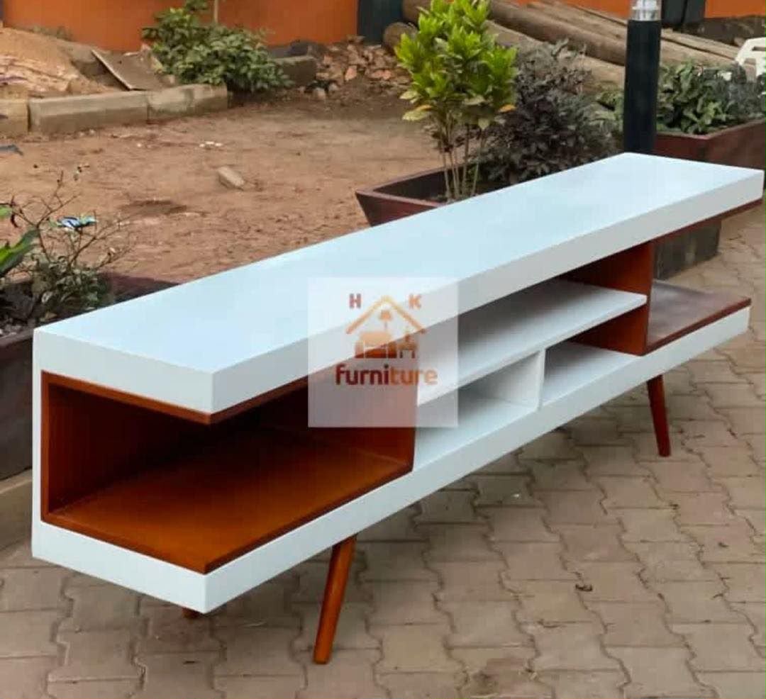 Rustic TV Console #4 - HK Furniture TV Stands Collection, Kampala Uganda